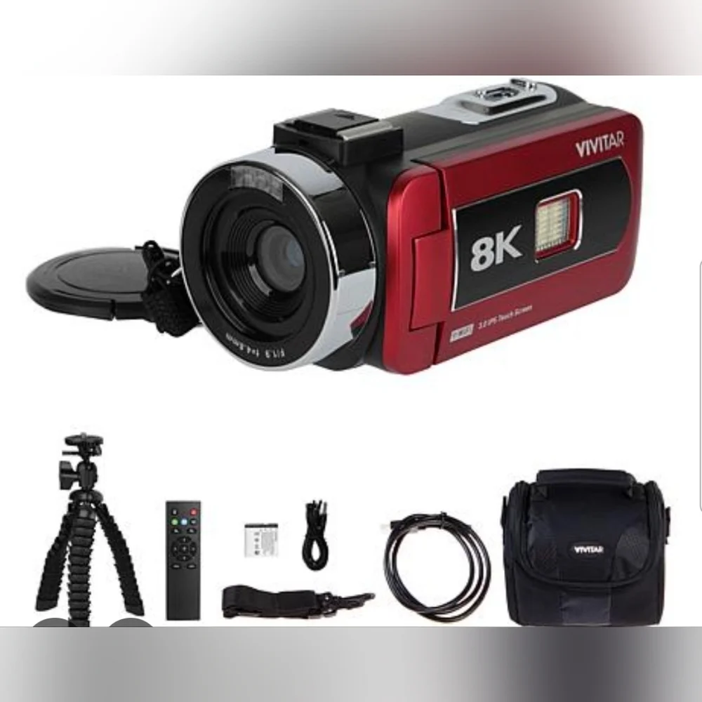 Vivitar Pro 8K Digital Camcorder With Accessory Bundle